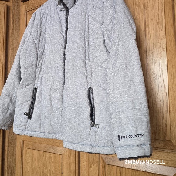 Free Country XL Women's Reversible Puffer Jacket‎ – Faux Fur Winter Coat - Picture 6 of 14